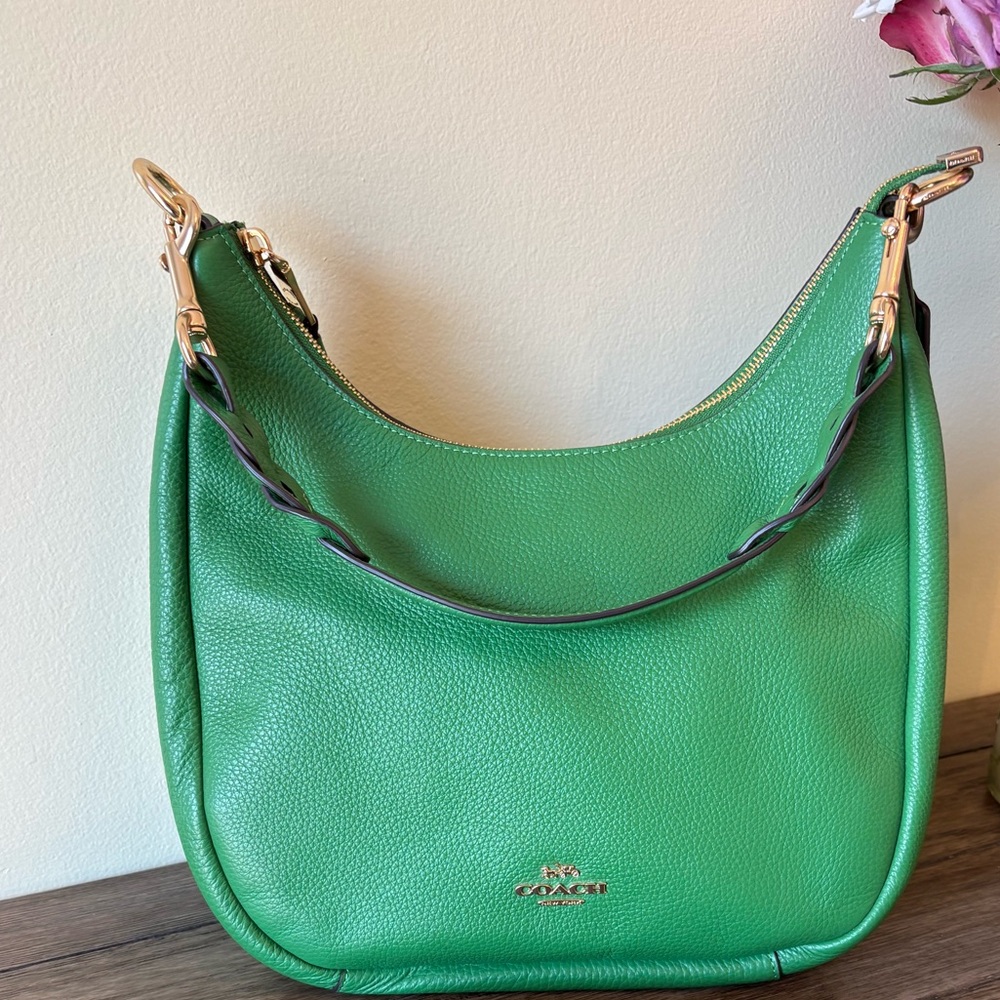 Coach Kelly Green Jules Hobo